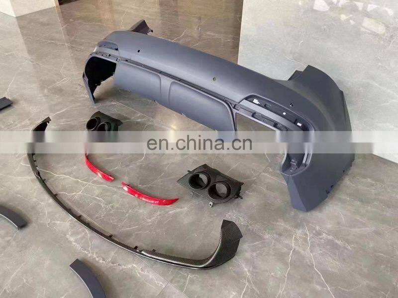 Runde Front Bumper Grille Side Skirts Wheel Eyebrow Rear Bumper Exhaust Tips For Maserati Levante Trofeo Style Body Kit