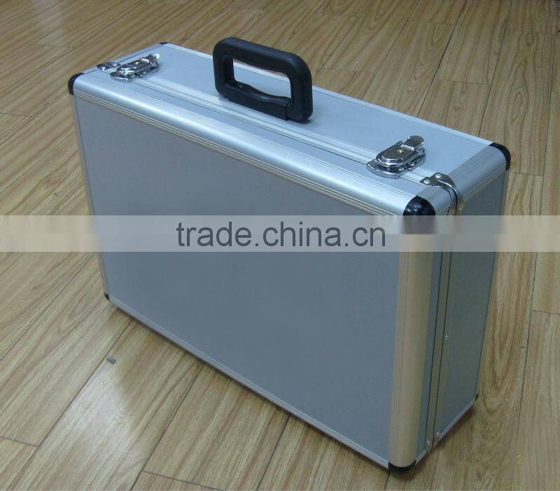 Aluminum briefcase ,hard metal suitcase combination lock computer aluminum briefcase for tools