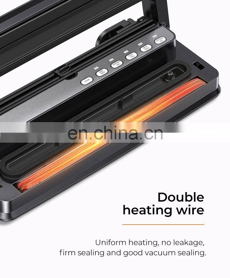 Vacuum Sealer Machine V63 Food Vacuum Air Sealing System for Food Saver Storage with Built-in Cutter Starter Kit Roll