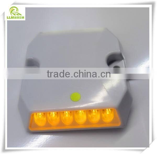 Road safety tunnel lighting road marker 12pcs LED waterproof plastic wired road stud