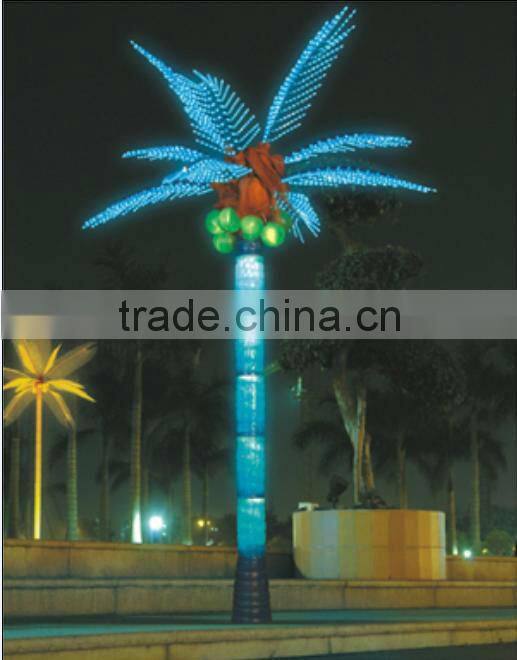 2014outdoor&indoor artificial coconut led tree light/artificial LED coconut tree light- LED tree branch light