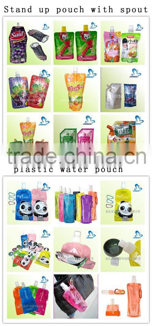 Custom printed plastic bags heat seal with zipper