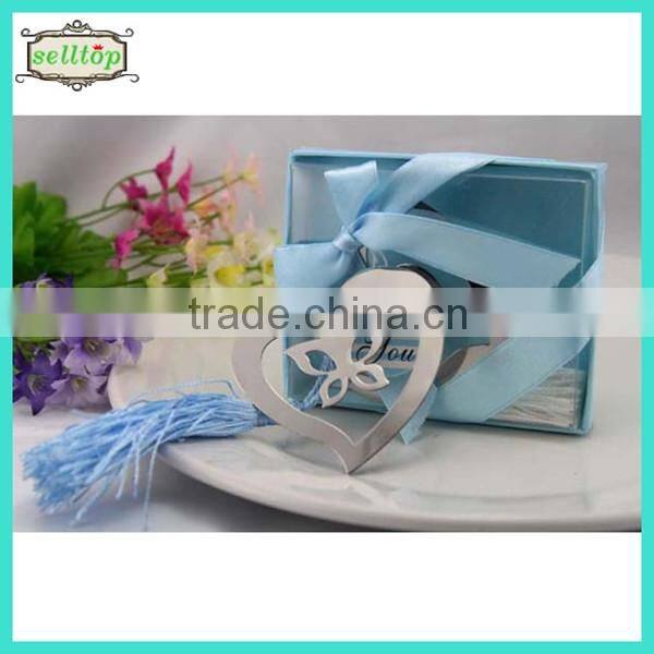 Hot sell butterfly engraved craft metal bookmarks