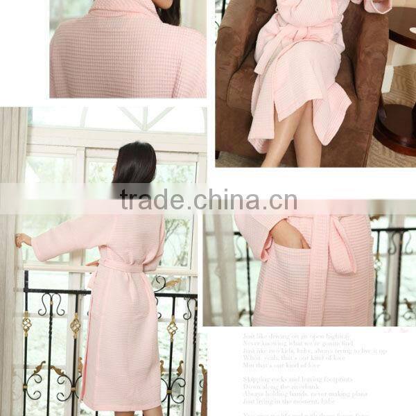 hotel cotton waffle bathrobe
