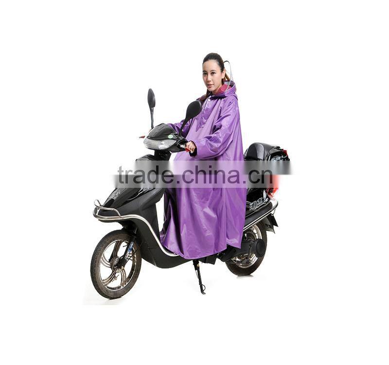 Long motorcycle rain poncho Raincoat with logo