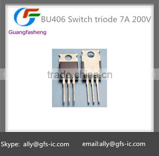 BU406 Switch triode 7A 200V Low frequency high power TO-220