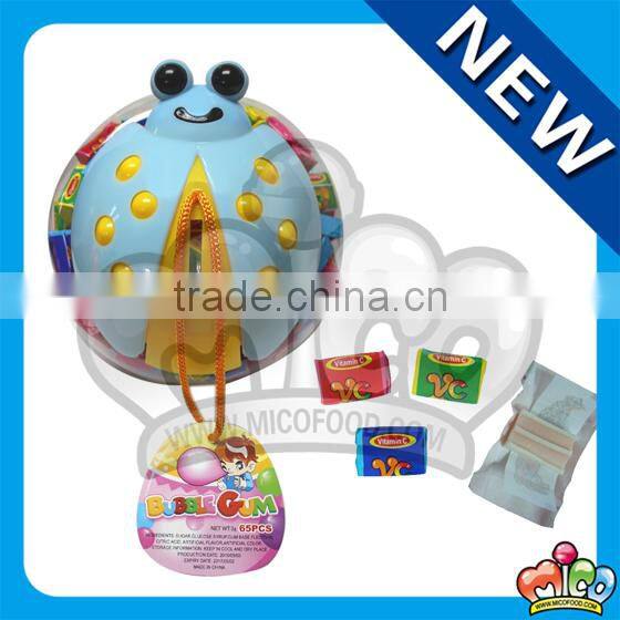 200pcs beetle jar bubble gum with tattoo