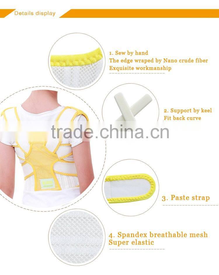 Unisex Healthcare Adjustable Back Posture Corrector Brace for Children