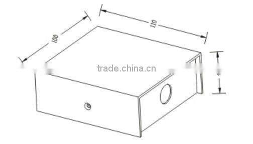 2W aluminium up and down led wall light