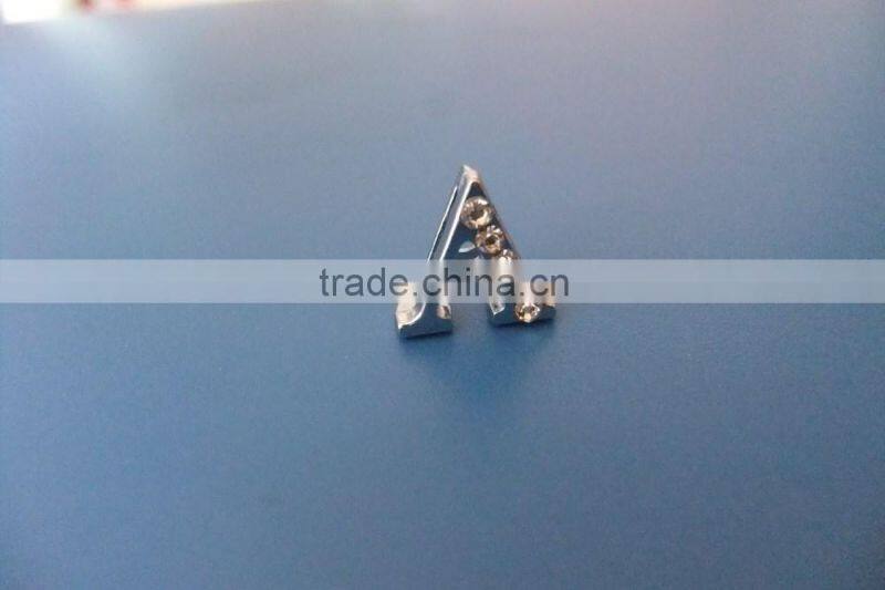 Compet Wholesale DIY 8mm Rhinestone Slider Letter Charms