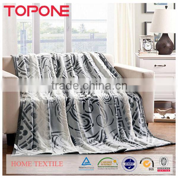 China manufacture home jacquard decor home warm blanket