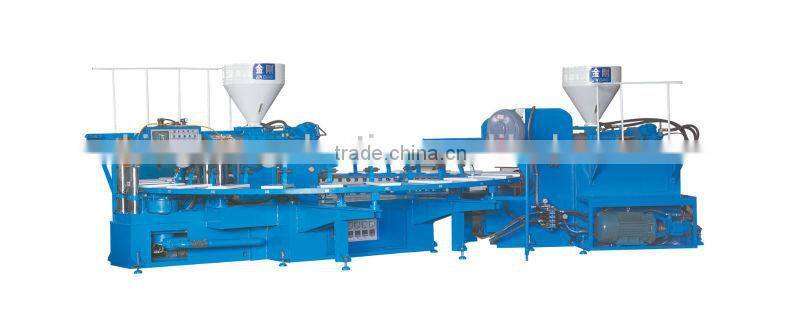 Bi-color PVC/TPR sandal injection machine