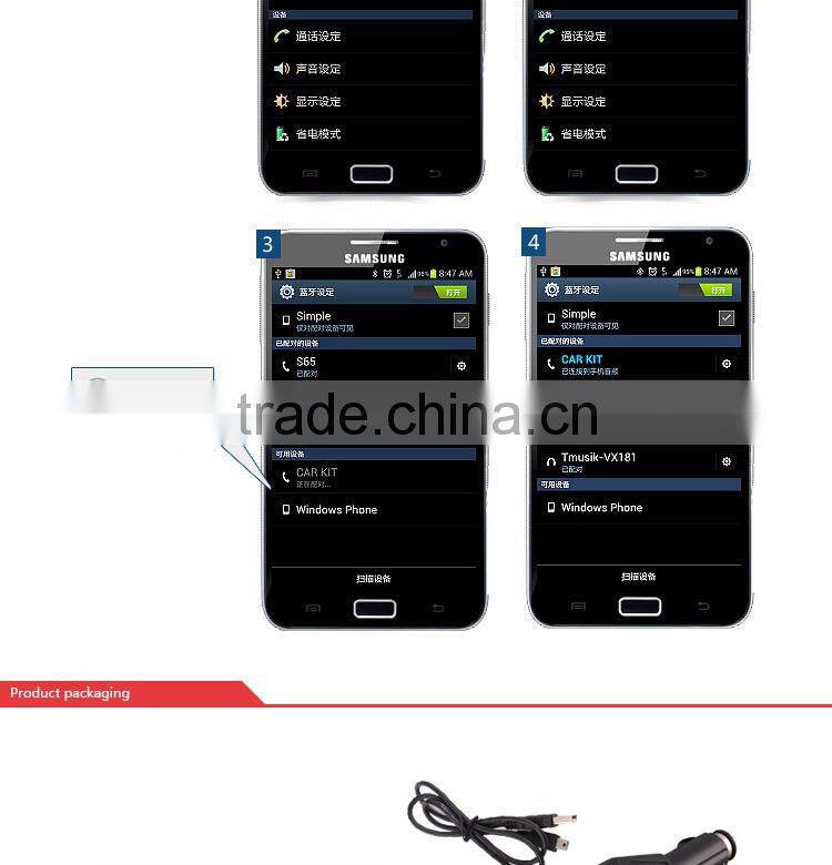 Bluetooth Car Kit With Steering Remote Control with Caller ID Display, Aux Bluetooth Car Kit,Car Bluetooth Handsfree Kit