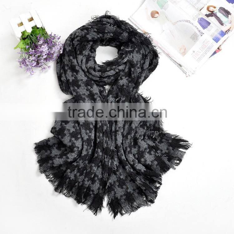 New Arrvial Wool Houndstooth Winter Women Shawls