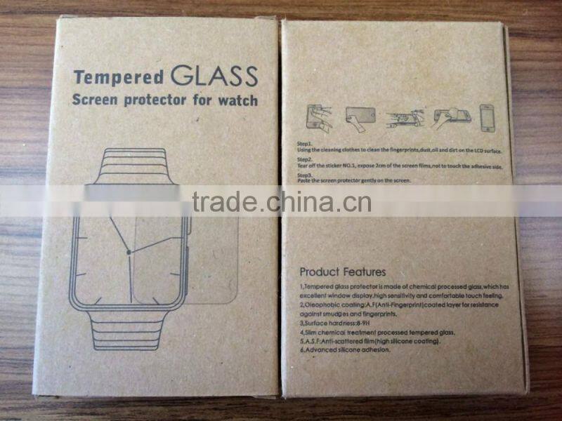 Tempered Glass for Fitbit Blaze 2.5D Arc Edge Screen Protector with retail packing
