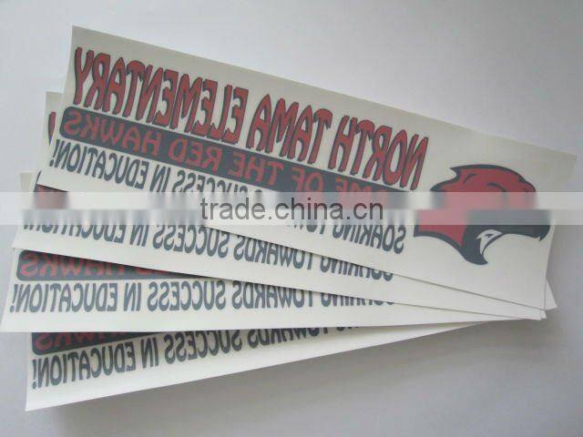 transparent static cling sticker