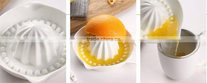 Ceramic orange juicer machine, porcelain juice lapping cup, grinding plate, ground dish,fish shape