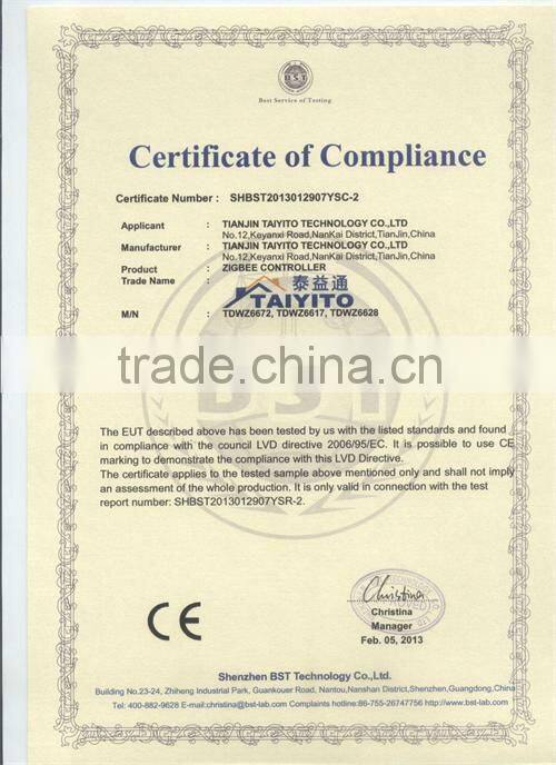 2013 TAIYITO Wireless Zigbee relay switch wireless for home automation
