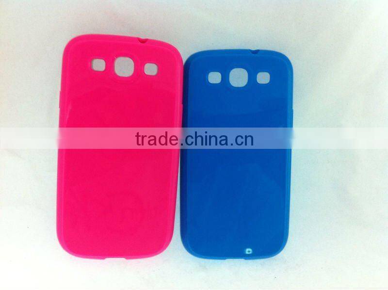Promot goods stock goods TPU case for Samsung galaxy s3 i9300 Jelly case