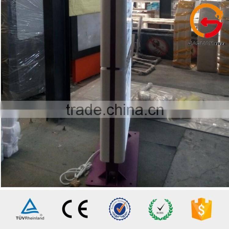 Hotel outdoor decoration standing two-side ground lighting pylon signs