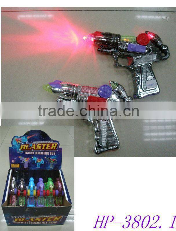 popular children toy Electroplating flashing led gun