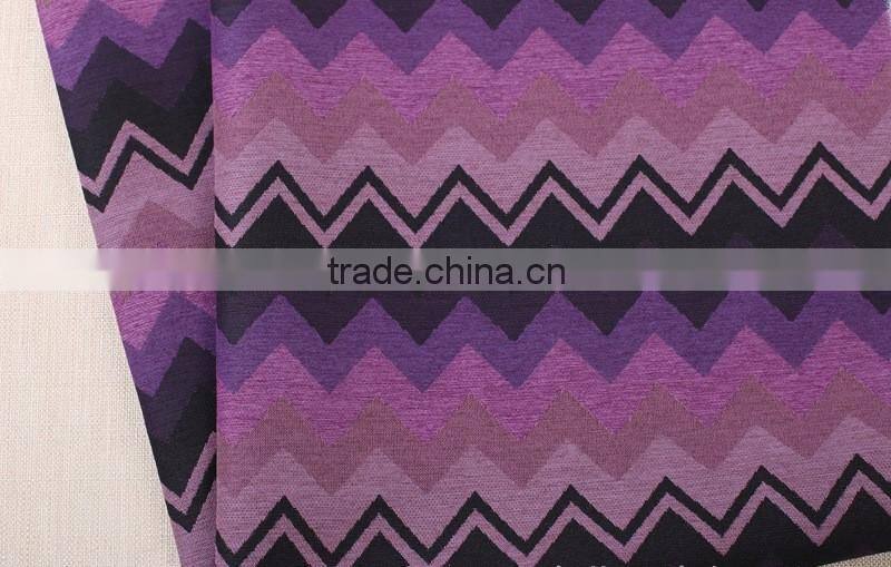 Yarn dyed colorful jacquard floral design 100%polyester sofa fabric textile