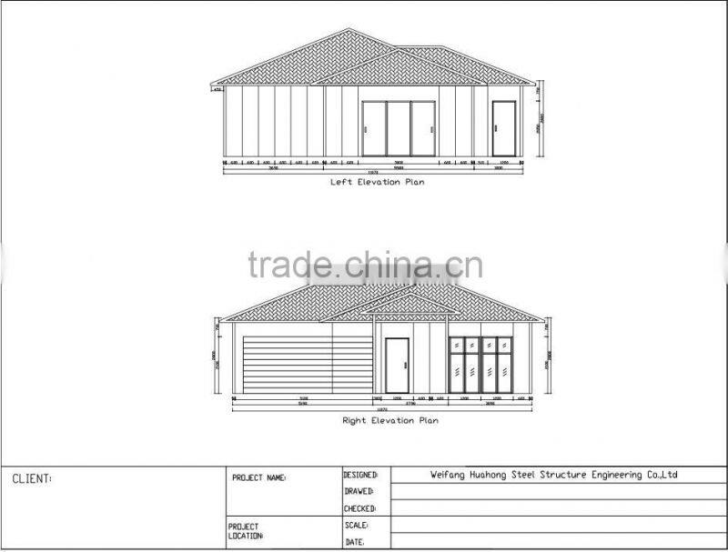 Prefabricated Luxury Modern Steel Villa Sale/ Prefab House