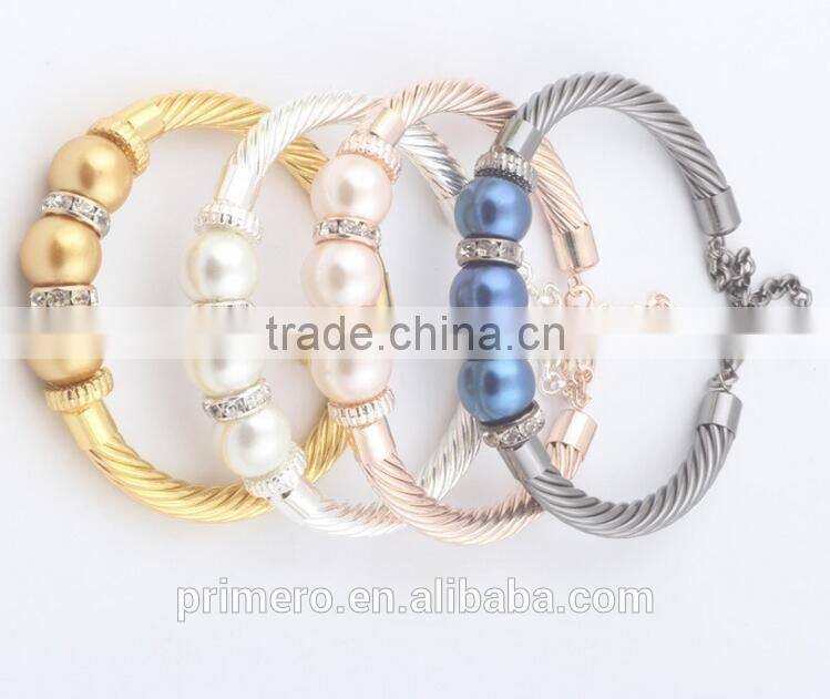 New Women Jewelry 316L Stainless Stee Bracelet Steel Wire And Cable Flex Bangles