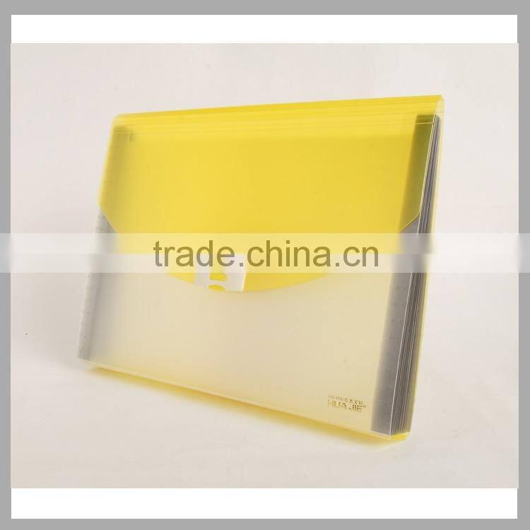 Plastic document case portfolio folder business file expanding bag with 12 pockets