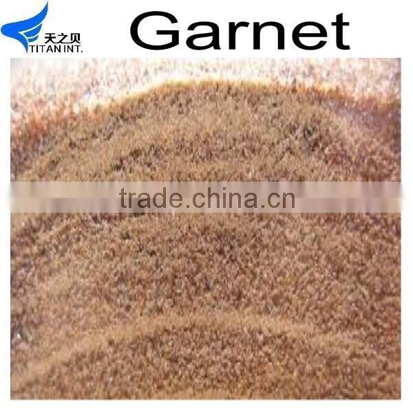 High hardness Garnet slag, garnet water jet cutting for Sandblasting for sand blasting with high quality