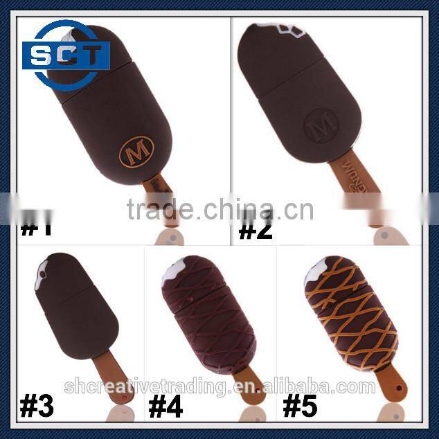 32GB/16GB/8GB Ice Cream Shape USB 2.0 High Speed Flash Drive U Disk Memory Stick USB Drive