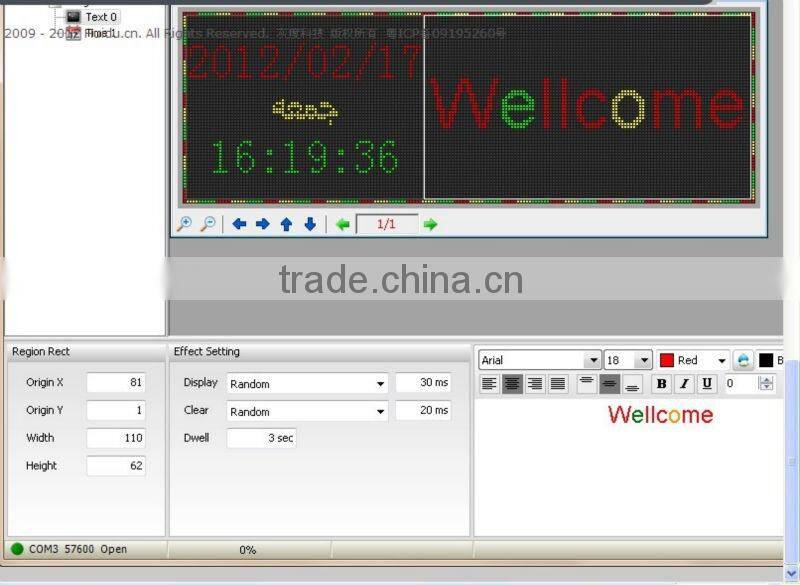 Led asynchronous display control card
