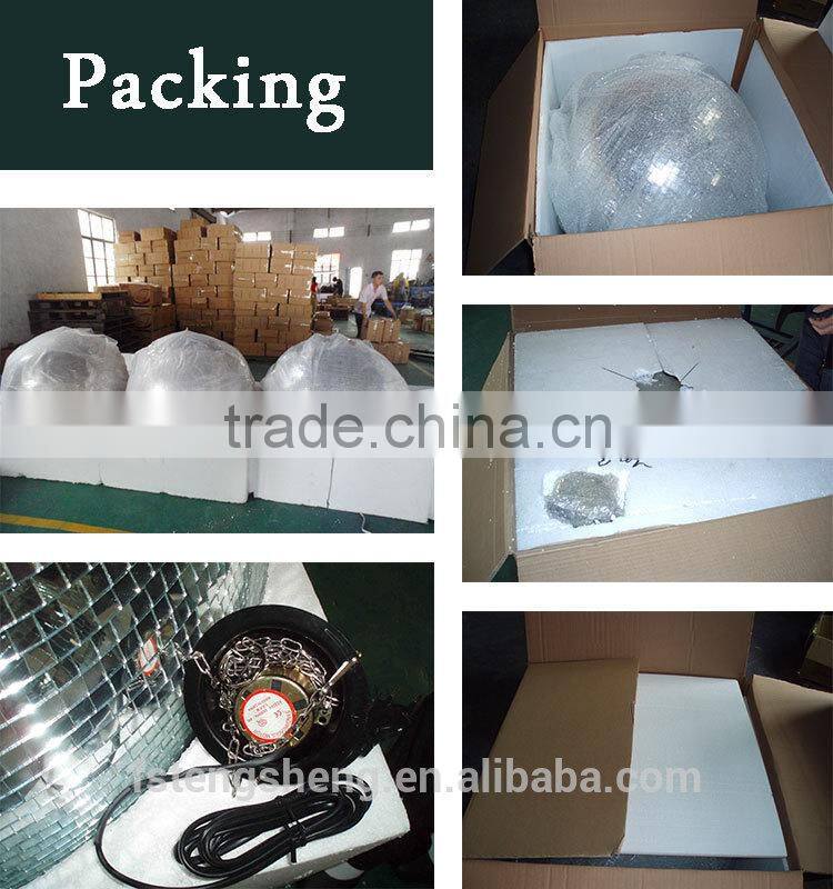 Holiday decoration battery operated table mirror ball with lights