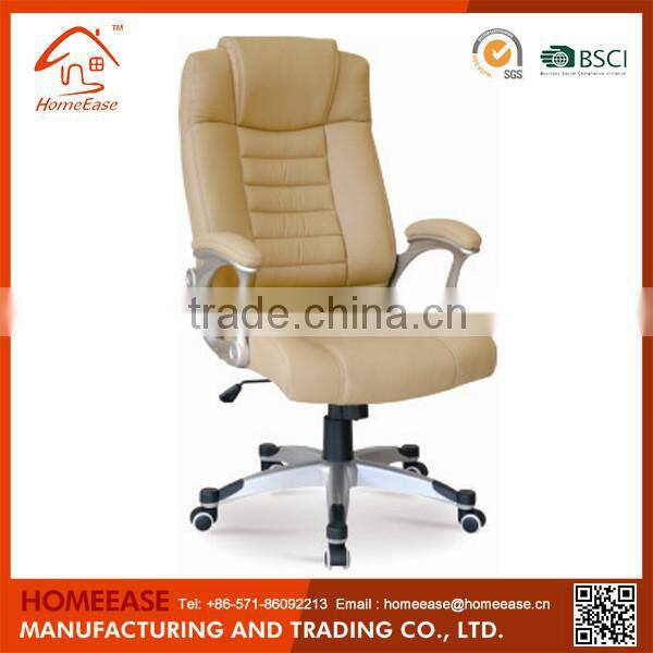 High Back Ergonomic Executive Leather Office Chair With Footrest