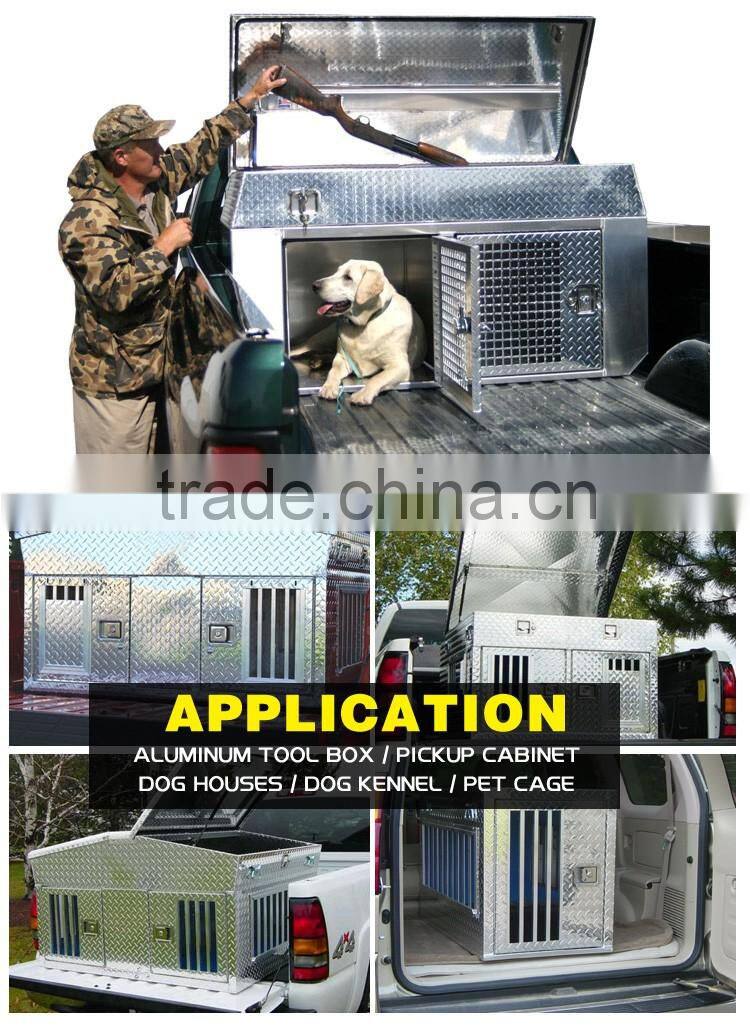 Outdoor During Hunting Single Compartment Aluminum Dog Tool Box With Air Vents