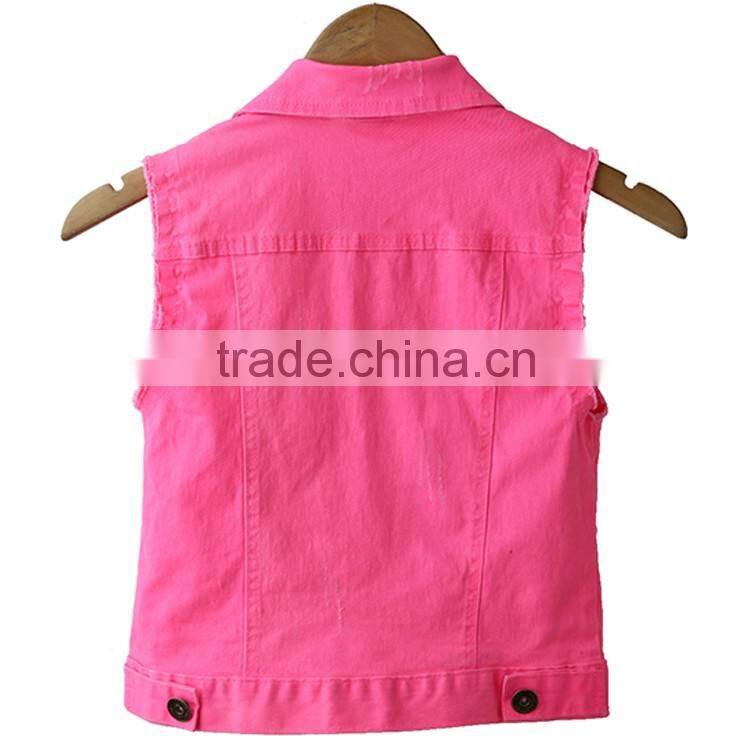China New products Custom OEM woven sleeveless many color women's jackets and coats for sale