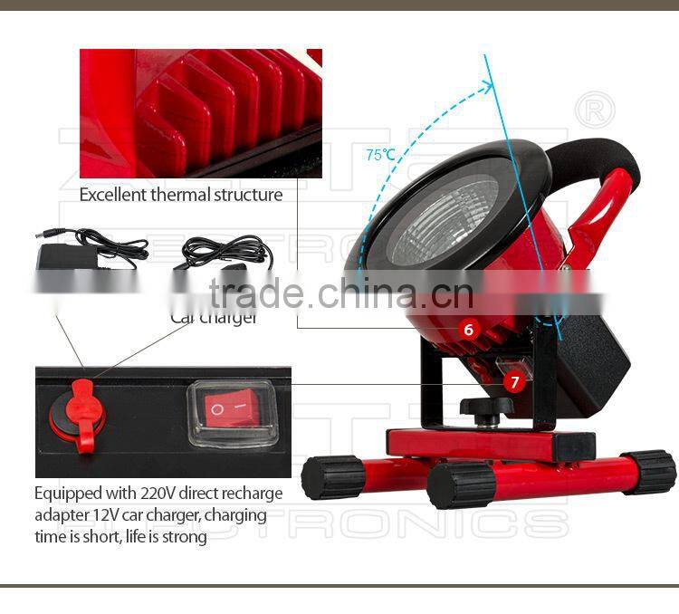 Outdoor IP67 waterproof portable 10w dmx rgb outdoor led flood light