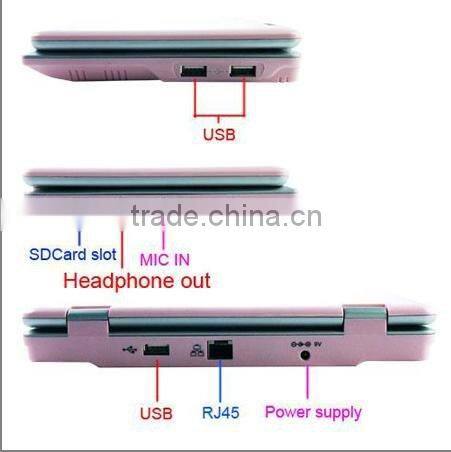 Popular VIA8850 4GB HD 7 Mini Netbook Notebook Laptop