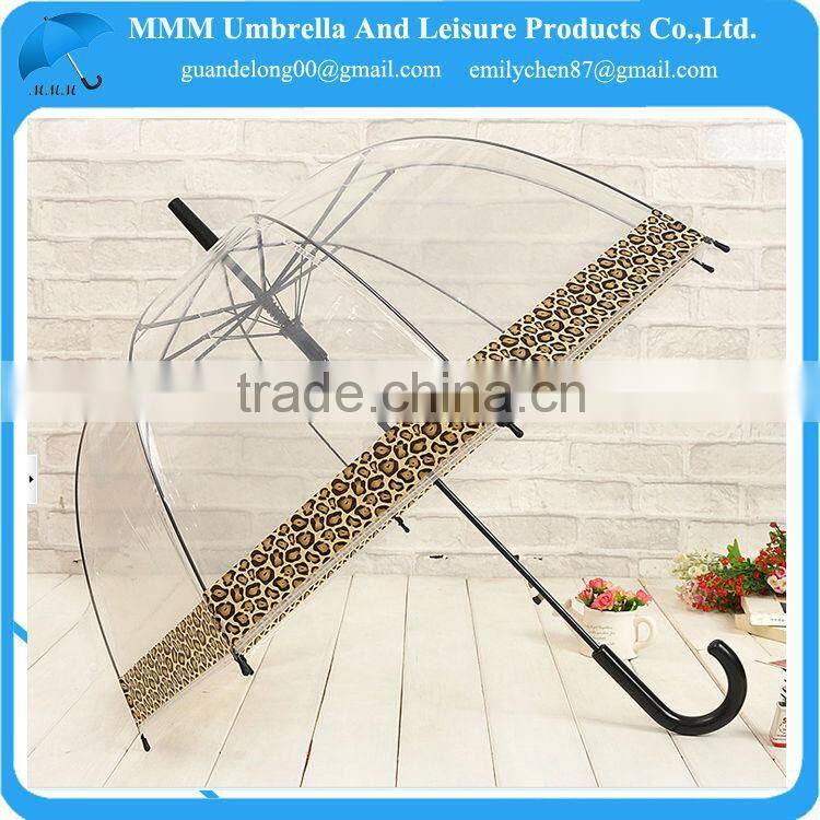 2014 HOT 23inch full printing PVC transparent apollo umbrella