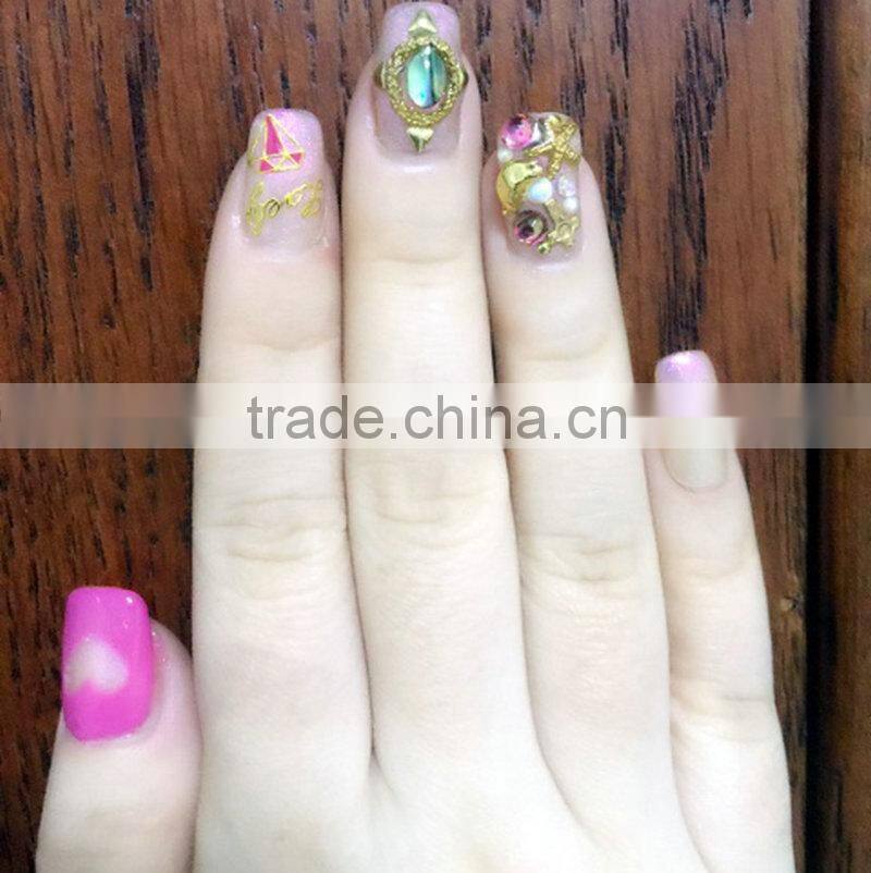 2015 new 3D nail accessories natual abalone shell jewelry stone for nail art decoration ZX:CNS01