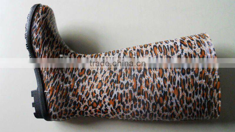 Hot Fashion Leopard Print Rain Boots