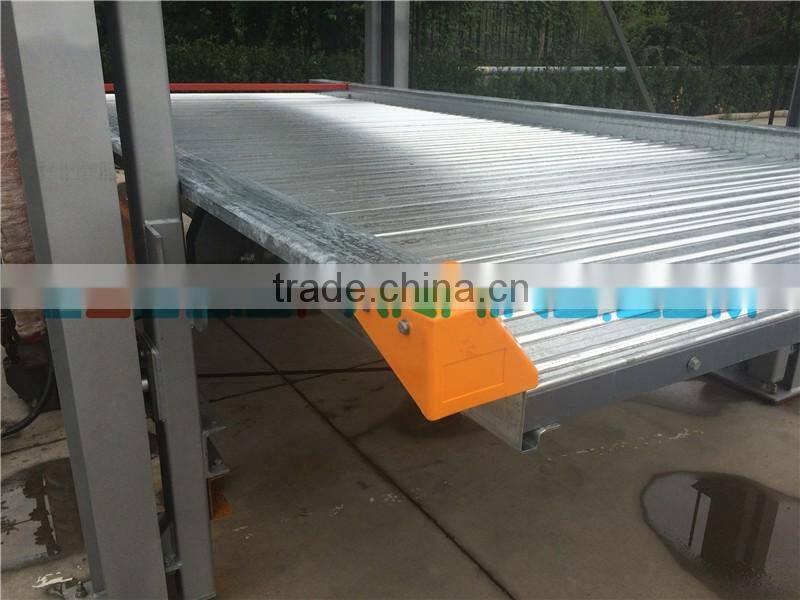 Full range anti-fall ladders smart hydraulic driven inground car lift