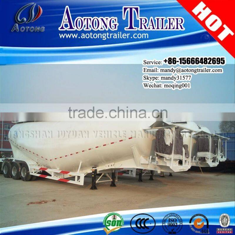 New 45CBM wheat flour truck trailer for powder and particle transportation truck trailer bulk cement trailer
