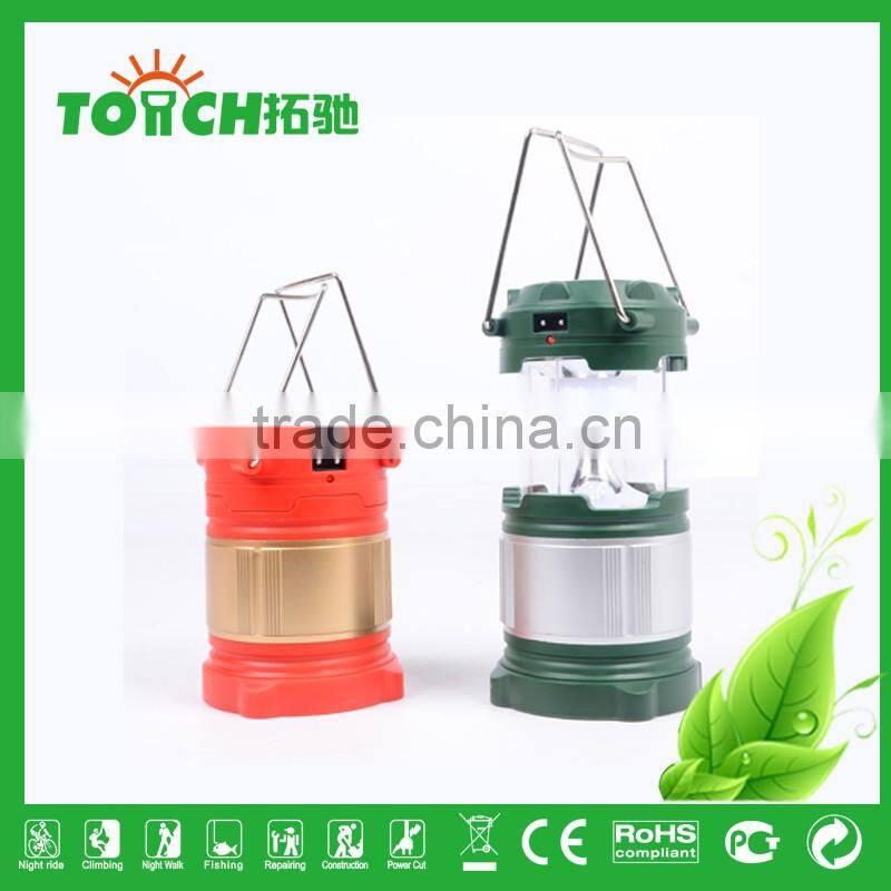 TOACH Lights High Quality Solar Rechargeable Camping Light Plastic Lantern Tent Lamp High Power Emergency Search Lights