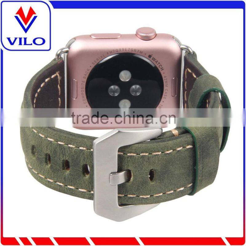 For Apple Watch Leather Loop Band,1:1 Original Magnetic Genuine Leather Loop Band for Apple Watch