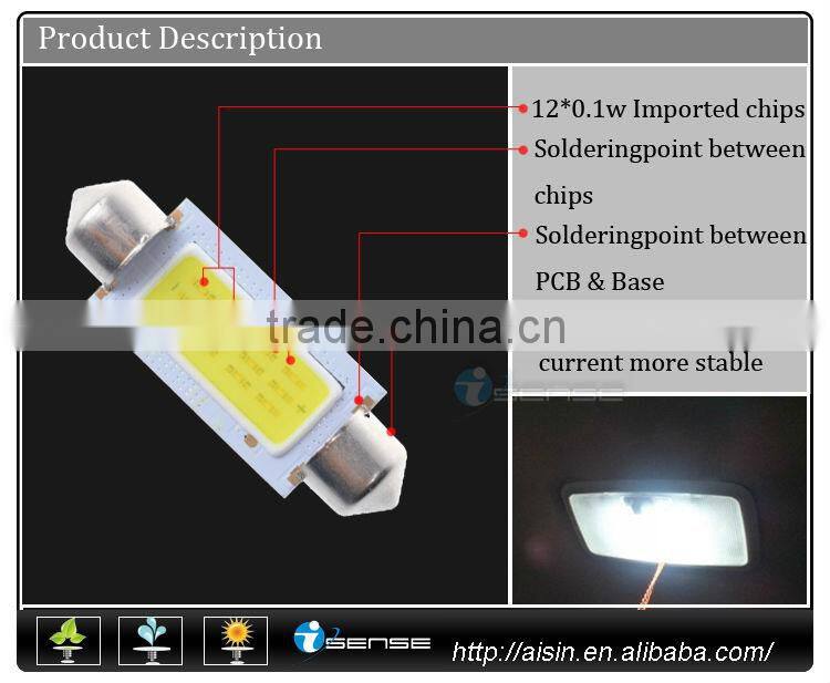 Super bright T10 Festoon Ba9s Socket led car light, auto led reading lamp, led car lamp