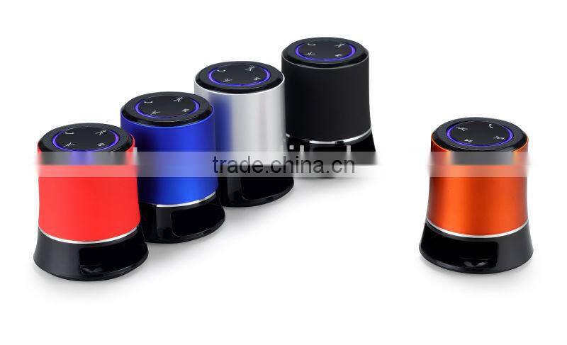 K02 2013 new colorful NFC Bluetooth speaker with led light support Micro SD, line in, handsfree and replaceable battery