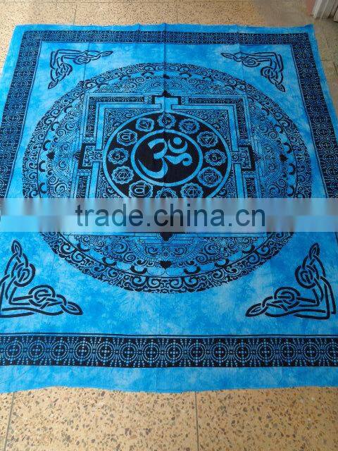 tibetan om sign printed tapestry