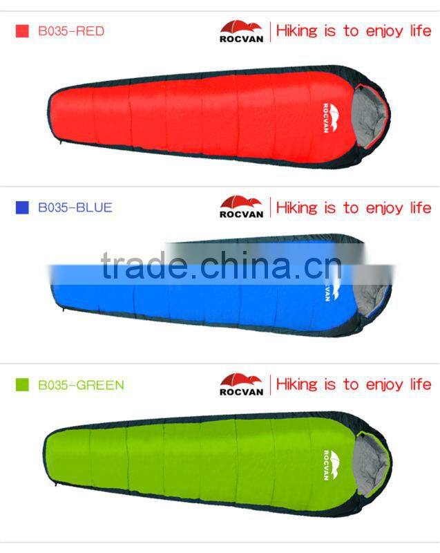 mummyshaped sleeping bag,top quality down sleeping bag