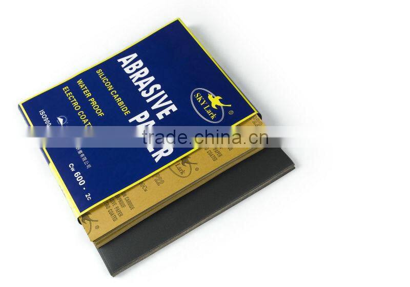 DP22 sandpaper waterproof aluminum oxide abrasive paper kraft paper metalworking